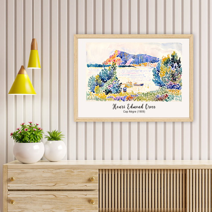 Wallity Cuadro Decorativo Enmarcado Cap Nègre de Henri-Edmond Cross 55 x 75 cm Wallity Cuadro Decorativo Enmarcado Cap Nègre de Henri-Edmond Cross 55 x 75 cm